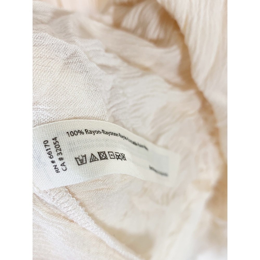 Free People Sleeveless Boho Hippie Dress Cream Size XS - Picture 8 of 8